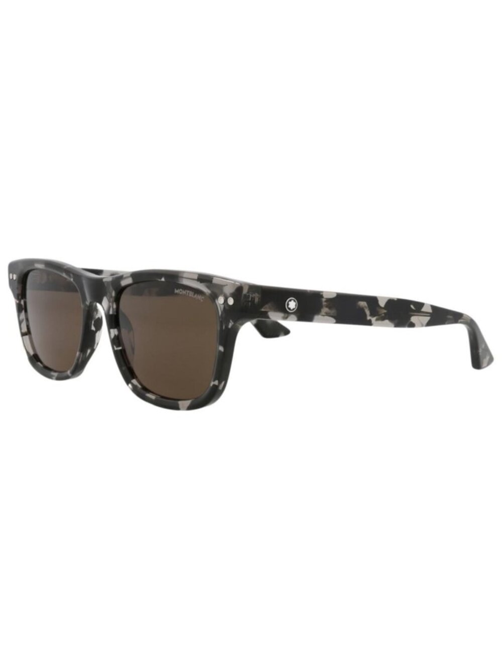 New Montblanc Mens Square/Rectangle Black Black Brown Fashion Designer Sunglasse